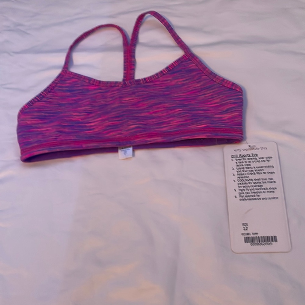 Ivivva Drill Sports Bra- girls size 12
